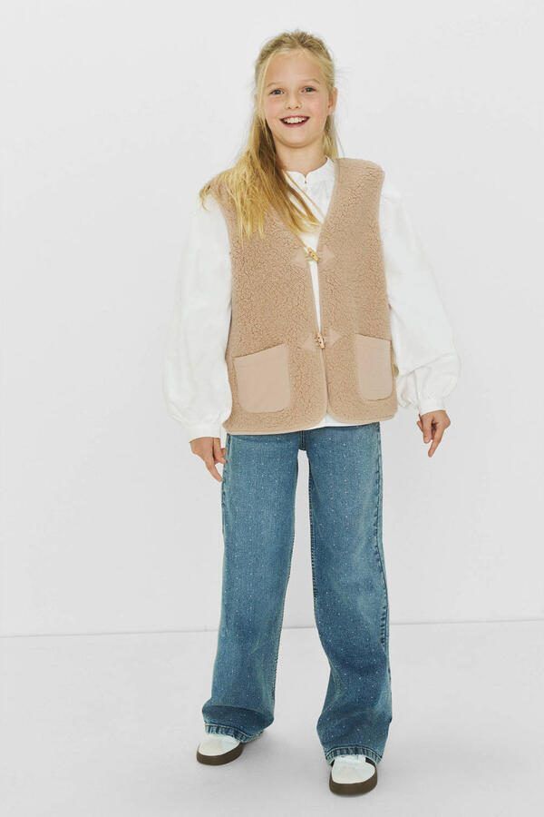 Me & My Monkey teddy gilet Roa beige - Foto 4
