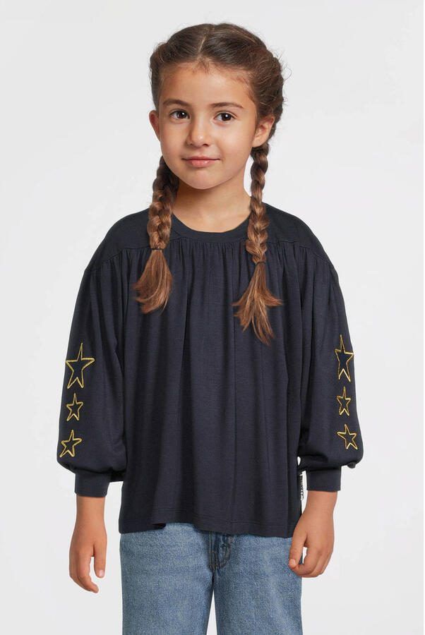 Me & My Monkey top met sterren donkerblauw - Foto 3