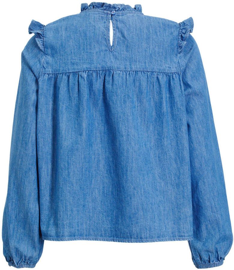 Me & My Monkey Top Roanne met borduursel blauw