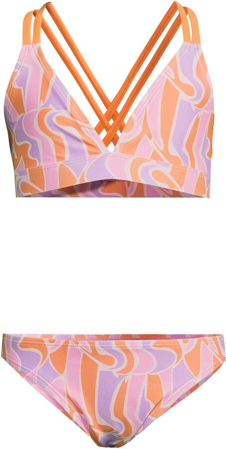 Me & My Monkey triangel bikini roze oranje