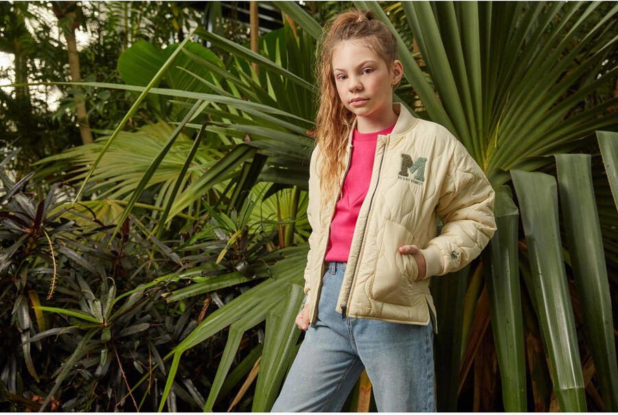 Me & My Monkey tussenjas Mea beige Meisjes Polyester Ronde hals Effen 116 - Foto 3