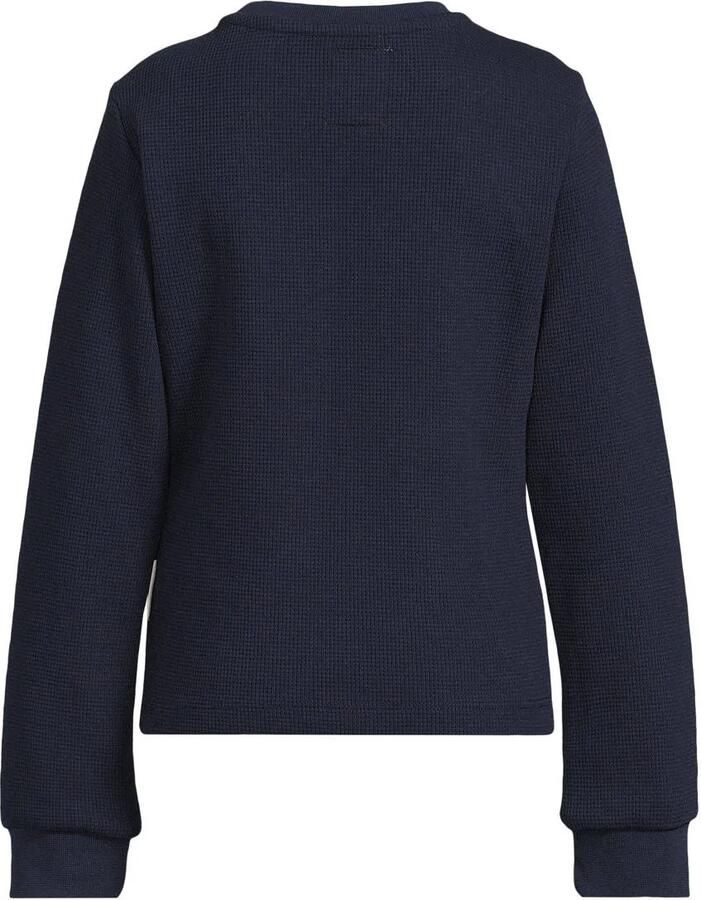 Me & My Monkey waffle longsleeve Isabella donkerblauw