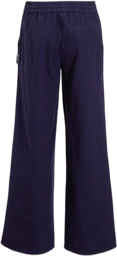 Me & My Monkey wide leg broek donkerblauw