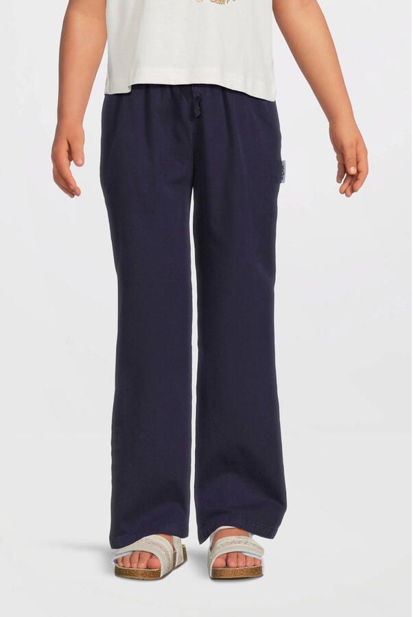 Me & My Monkey wide leg broek donkerblauw - Foto 4