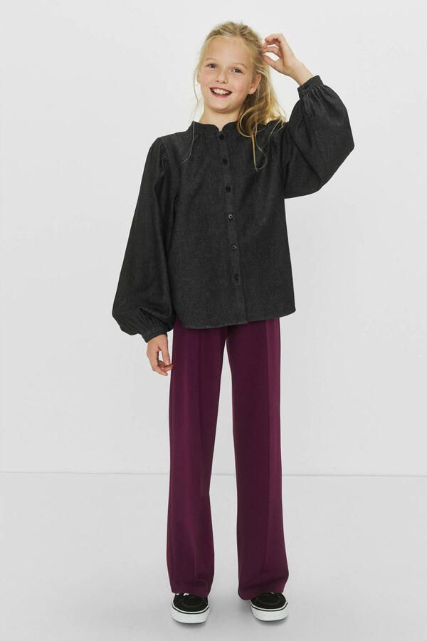 Me & My Monkey wide leg broek Ruth burgundy - Foto 4