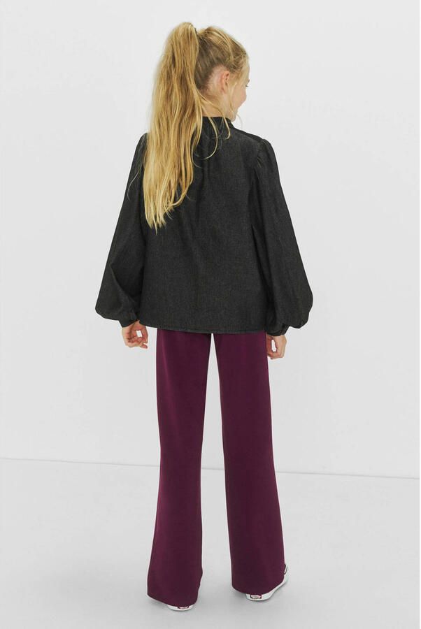 Me & My Monkey wide leg broek Ruth burgundy - Foto 3