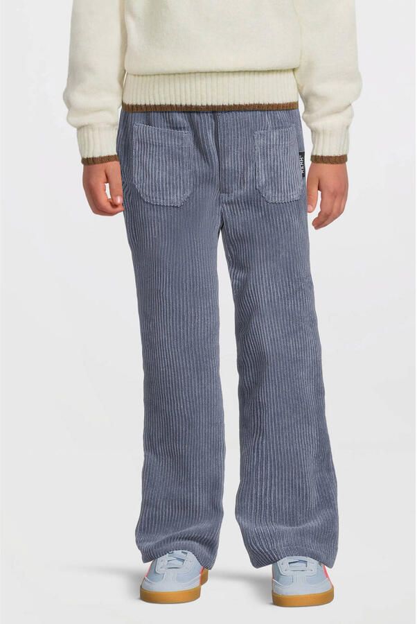 Me & My Monkey wide leg corduroy broek Raven blauw - Foto 3