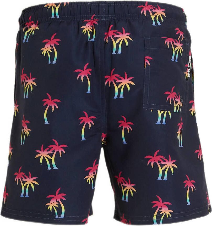 Me & My Monkey zwemshort Perren met all over print navy Blauw Jongens Polyester 116 - Foto 2