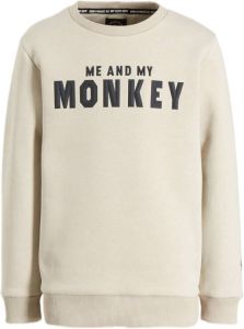 Me & My Monkey sweater Micha met logo ecru