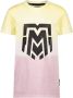 Me & My Monkey T-shirt geel wit roze Jongens Katoen Ronde hals Meerkleurig 128-134 - Thumbnail 1