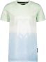 Me & My Monkey T-shirt groen wit lichtblauw Jongens Katoen Ronde hals Meerkleurig 128-134 - Thumbnail 1