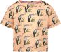 Me & My Monkey T-shirt met all over print zalm Roze Meisjes Polyester Ronde hals 116-122 - Thumbnail 1