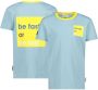 Me & My Monkey T-shirt met backprint lichtblauw geel Jongens Katoen Ronde hals 104 - Thumbnail 1