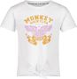 Me & My Monkey T-shirt met printopdruk wit Meisjes Stretchkatoen Ronde hals 104 - Thumbnail 1