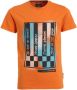 Me & My Monkey T-shirt Mika met printopdruk oranje Jongens Katoen Ronde hals 104 - Thumbnail 1