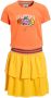 Me & My Monkey T-shirtjurk Maroeska met printopdruk oranje geel Meisjes Stretchkatoen Ronde hals 164 - Thumbnail 1