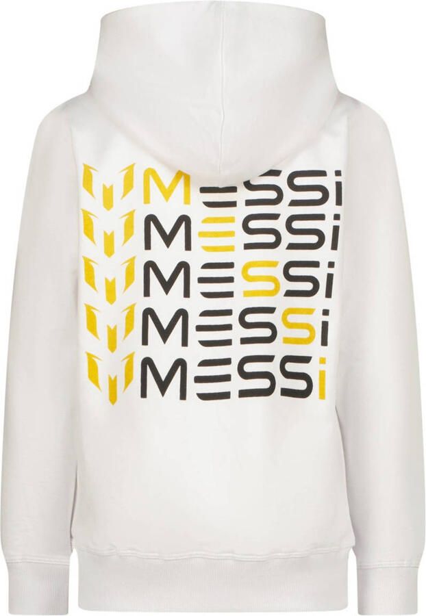 Messi hoodie met backprint wit - Foto 2