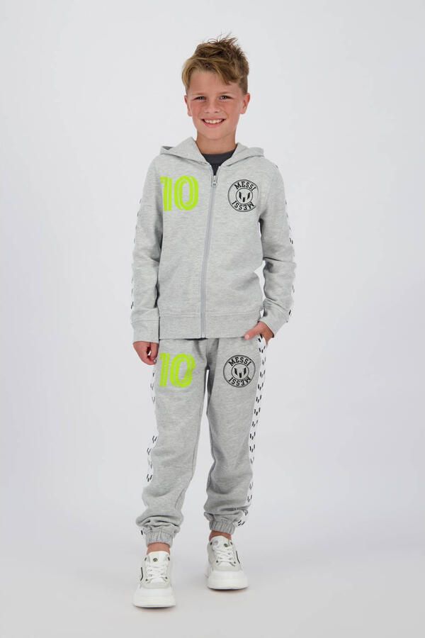 Messi sweatvest grijs melange