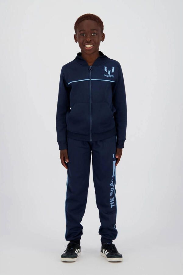 Messi sweatvest + joggingbroek donkerblauw