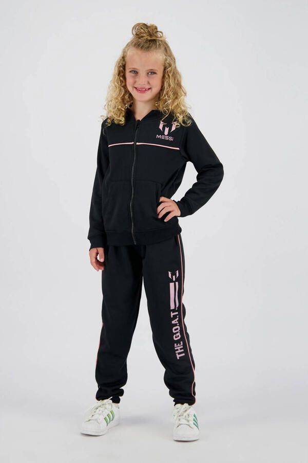 Messi sweatvest + joggingbroek zwart roze - Foto 3