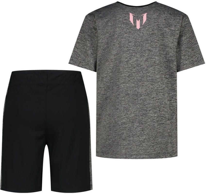 Messi T-shirt + korte broek zwart grijs - Foto 2