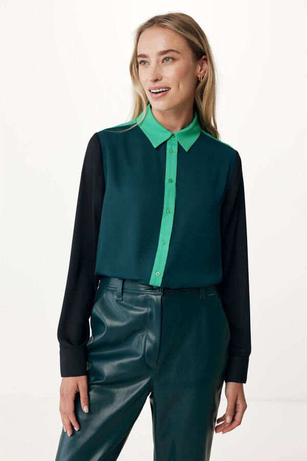 Mexx blouse donkergroen groen