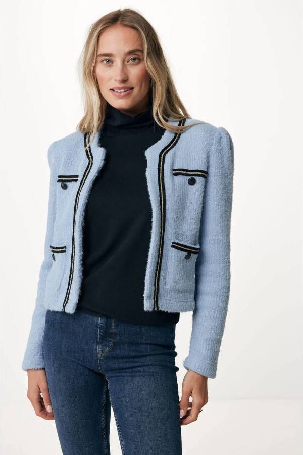 Mexx jasje met borduursels lichtblauw