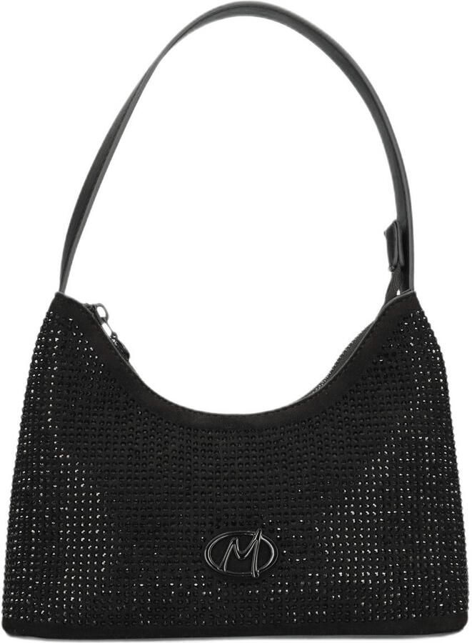 Mexx schoudertas met glitters Olivia zwart