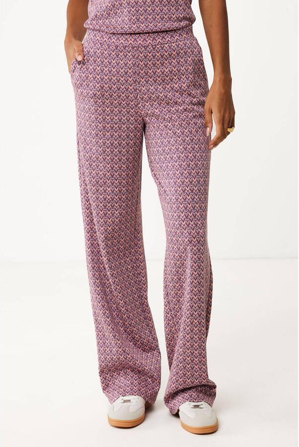 Mexx straight regular waist pantalon fuchsia - Foto 1