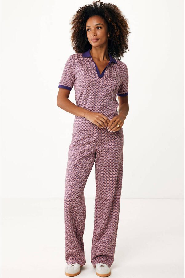 Mexx straight regular waist pantalon fuchsia - Foto 2