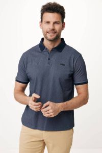 Mexx regular fit polo met all over print navy