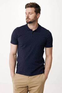Mexx regular fit polo met all over print navy