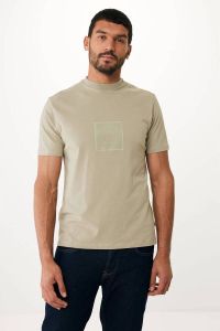Mexx regular fit T-shirt met printopdruk khaki