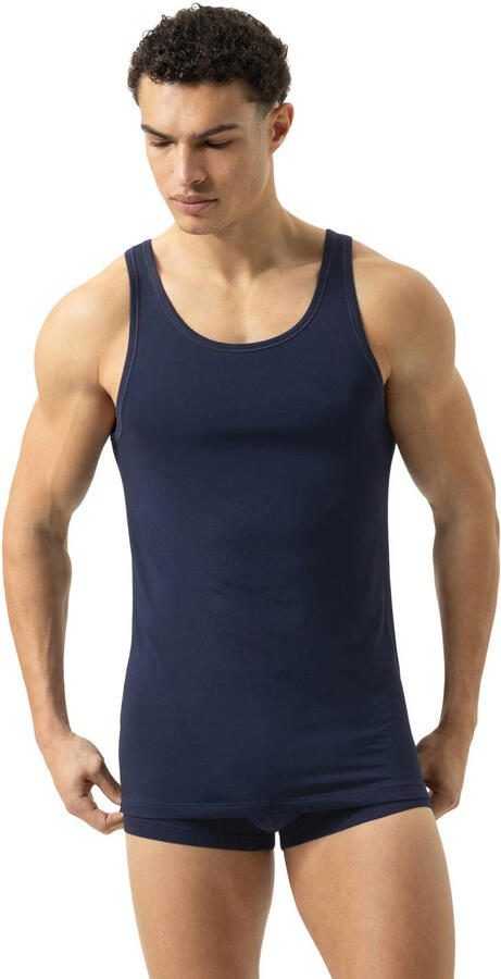 Mey hemd Dry Cotton donkerblauw