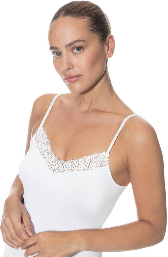 Mey Top met spaghettibandjes EMOTION ELEGANCE met geborduurde punt - Foto 2