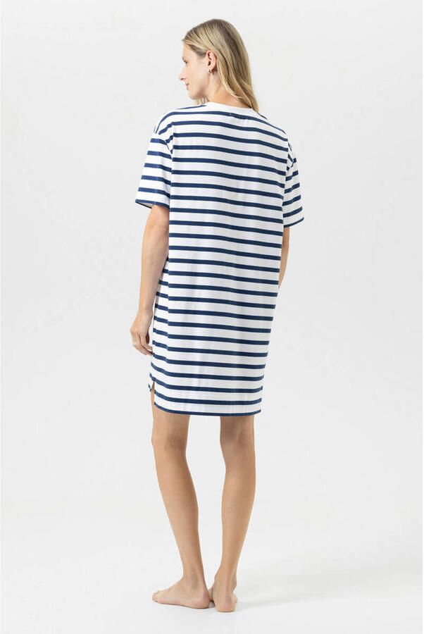 Mey nachthemd Breezy Stripes wit donkerblauw - Foto 2