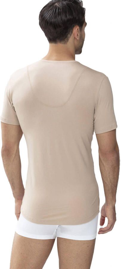 Mey Shirt voor eronder Dry Cotton Functional Korte mouw ronde hals single jersey met extra lange rug