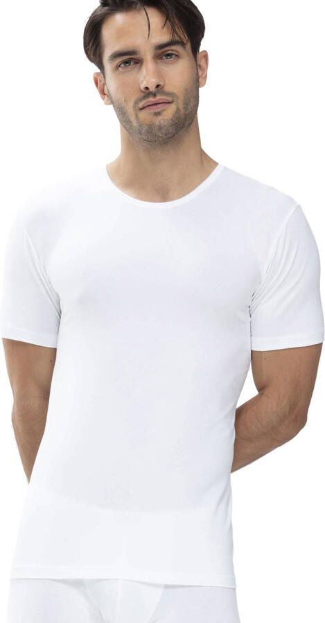 Mey Shirt voor eronder Dry Cotton Functional Korte mouw ronde hals single jersey met extra lange rug