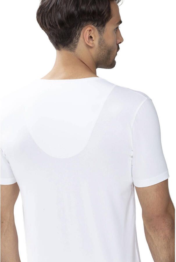 Mey Shirt voor eronder Dry Cotton Functional Korte mouw diepe V-hals single jersey met extra lange rug (1 stuk) - Foto 2