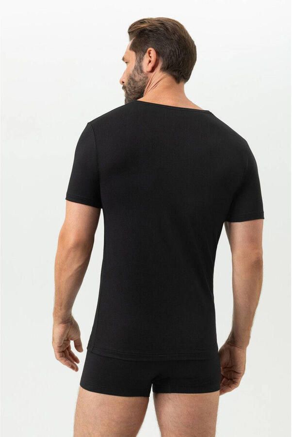 Mey Shirt voor eronder Dry Cotton met v-hals en halve mouwen - Foto 2