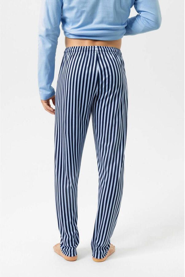 Mey pyjamabroek Graphic Stripes lichtblauw donkerblauw - Foto 2