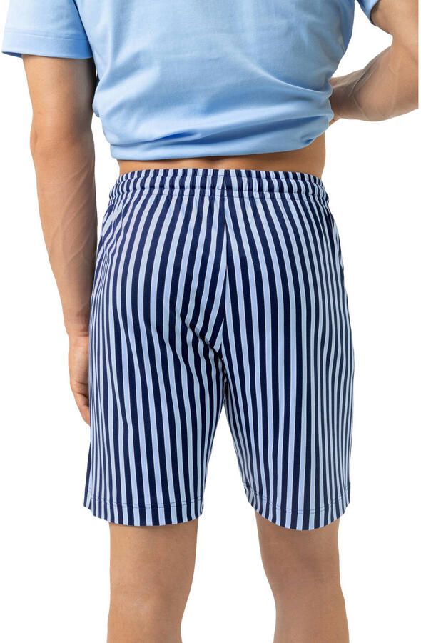 Mey pyjamashort Graphic Stripes lichtblauw donkerblauw - Foto 3