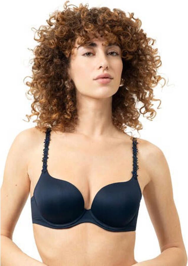Mey voorgevormde T-shirt-bh met beugel donkerblauw