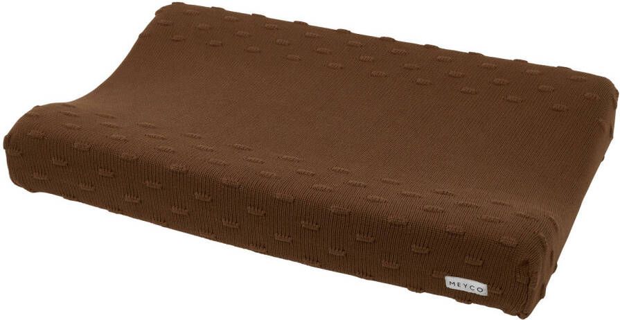 Meyco aankleedkussenhoes Knots chocolate Bruin | Aankleedkussenhoes van