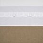 Meyco baby ledikantlaken Ruffle 100x150 White Babylaken Wit Effen - Thumbnail 1