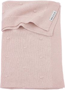 Meyco baby wiegdeken Mini Knots 75x100 cm Soft Pink