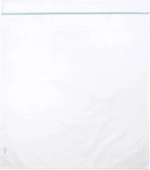 Meyco baby wieglaken bies 75x100 cm light blue Babylaken Wit Meerkleurig