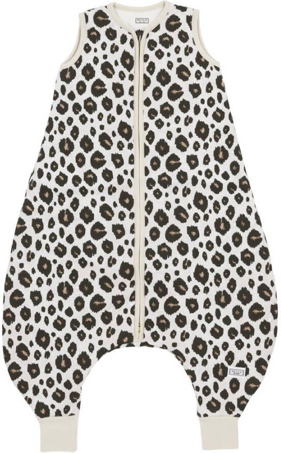 Meyco babyslaapzak jumper Leopard Sand Melange Bruin Panterprint 104 cm - Foto 1