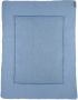 Meyco boxkleed Mini relief GOTS 77x97 cm denim blauw - Thumbnail 1