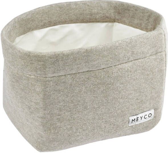 Meyco commode d Medium Knit Basic Sand Melange Accessoire Bruin